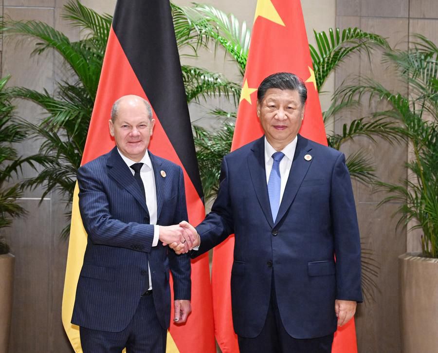 Xi, Scholz Discuss EU Tariffs, Strengthen China-Germany Ties at G20