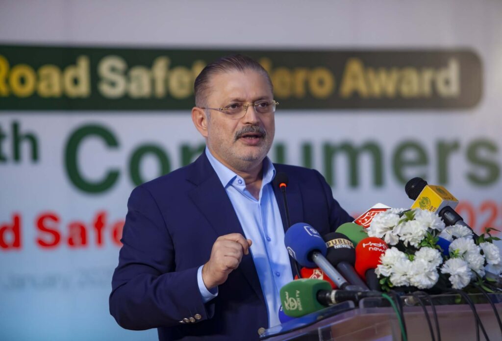 Sharjeel Memon Stresses Road Safety, Announces Eco-Friendly Taxi Service