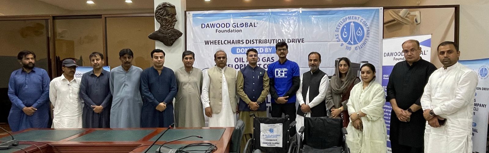 DGF and OGDCL Distribute 350 Wheelchairs Across Sindh Hospitals