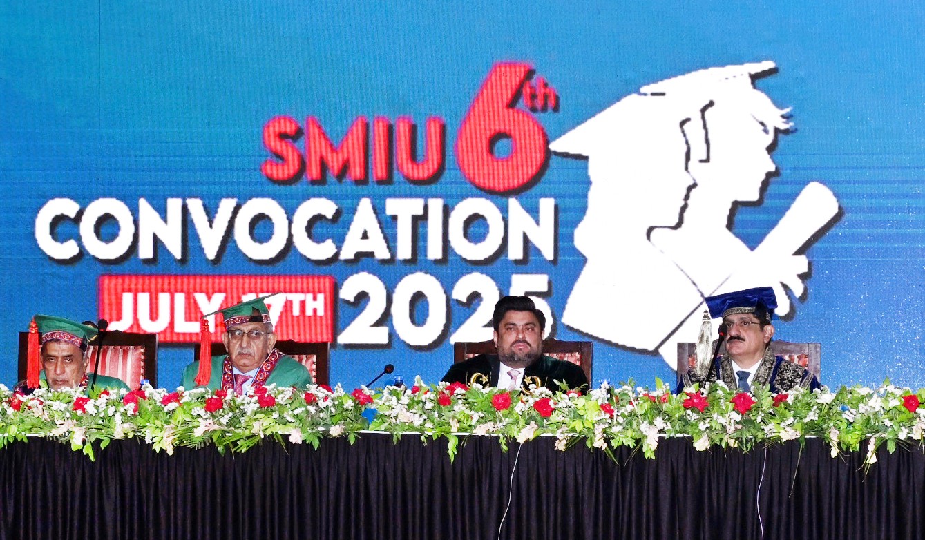 6th SMIU Convocation: Sindh Governor, CM Award Degrees and Medals to Graduates