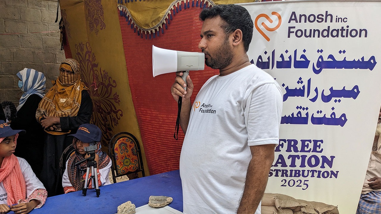 Dr. Anosh Ahmed Launches Inclusive Food Drive in Karachi in Memory of His Late Father