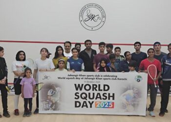 Jahangir Khan Sports Club Marks World Squash Day with Enthusiastic Celebrations in Karachi