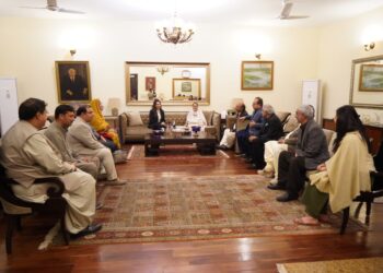 US embassy delegation meets Faryal Talpur in Naudero