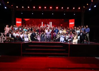 Participants and organisers pose for a group photo at the Baikhtiyar Pakistan launch event hosted by Yango Pakistan and NOWPDP in Karachi.