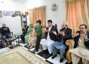 PM Shehbaz Visits Home of Martyred Lt Col Gul Faraz in Mansehra