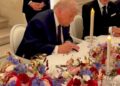 Historic diplomatic signing linked to the Islamabad Agreement addressing US Iran tensions and Strait of Hormuz reopening scenario