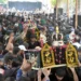 Youm-e-Ashura mourning procession with security personnel deployed along the route in Pakistan
