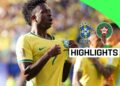 Vinicius Jr celebrates after scoring Brazil’s equalizer against Morocco.