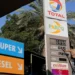 Fuel pumps at a petrol station as Pakistan launches a petroleum price stabilisation fund.