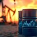 Oil tanker sailing through the Strait of Hormuz amid fluctuations in global crude oil prices