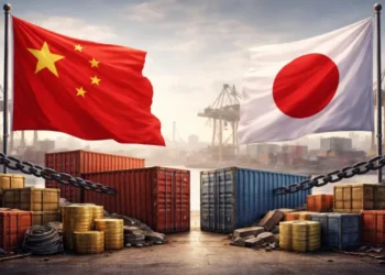 A symbolic image representing China and Japan amid tightened export controls on defence-related organisations.