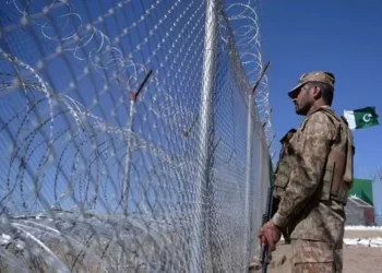 Pakistani security personnel during a counterterrorism operation near the Pakistan-Afghanistan border under Operation Ghazab lil-Haq.