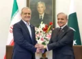 Iranian President Masoud Pezeshkian meeting Pakistani officials during official visit to Islamabad.