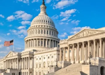 US Senate chamber during debate and vote on Iran military involvement resolution