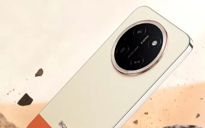 Honor X80 Pro Max smartphone displayed showing large screen and battery-focused design during China launch event