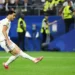 Spain midfielder Mikel Merino celebrates after scoring the winning goal against Portugal in the FIFA World Cup Round of 16.