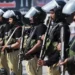 Security personnel during a joint intelligence-based operation in the Khattak Dam area near the Karak-Kohat border.