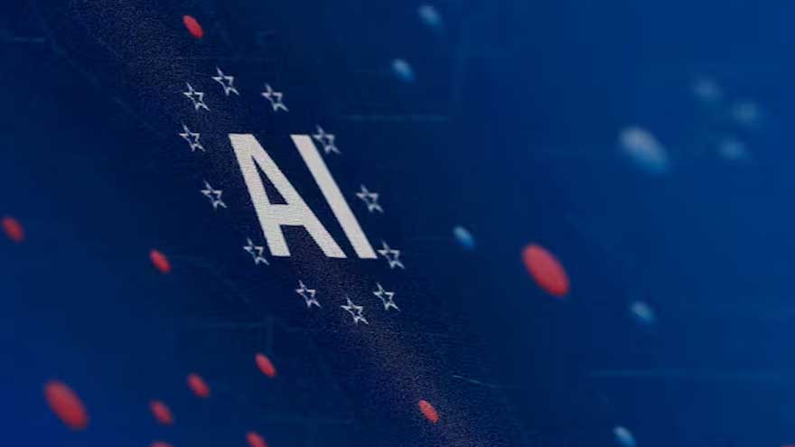 Artificial intelligence technology supporting business innovation and economic growth in the United States.