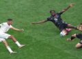 Morocco midfielder Azzedine Ounahi celebrates after scoring against Canada in the FIFA World Cup.