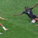 Morocco midfielder Azzedine Ounahi celebrates after scoring against Canada in the FIFA World Cup.