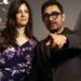 Bollywood actor Aamir Khan with Gauri Spratt following their reported wedding in Mumbai.