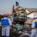 Medical staff wearing protective equipment at an Ebola treatment centre in Bunia during the Congo outbreak.