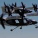 A BETA Technologies electric aircraft operating during the United States' first electric air taxi pilot programme.