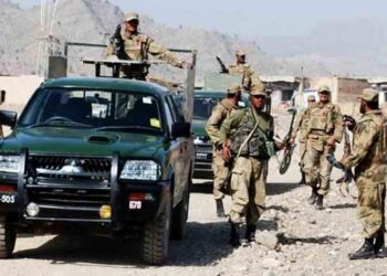 Pakistan Army, FC Balochistan and police personnel conduct Operation Shaaban during a counterterrorism mission in Balochistan.