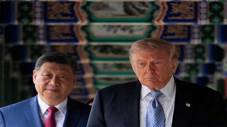 US President Donald Trump delivers remarks on election security as China denies interference claims and diplomatic tensions rise.