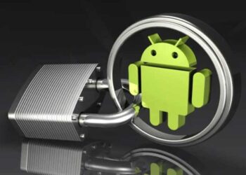 Android 16 smartphone displaying Google's lock screen security update notification.