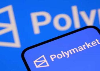 Polymarket logo representing the prediction markets platform challenging France's website block.