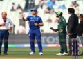 Pakistan and England players during an ODI cricket match ahead of the 2027 World Cup preparations.