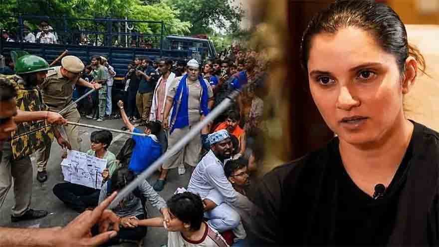 Sania Mirza shares a message supporting students protesting over the NEET paper leak.