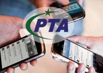 A person holding a mobile phone and SIM card following a PTA security warning.