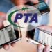 A person holding a mobile phone and SIM card following a PTA security warning.