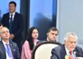 Deputy Prime Minister Ishaq Dar addresses the SCO Council of Foreign Ministers meeting in Kyrgyzstan.
