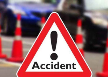 Rescue teams respond to a fatal road accident near the M2 Motorway in Kot Momin.