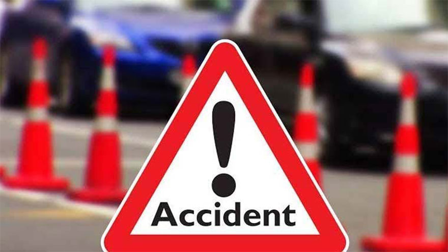 Rescue teams respond to a fatal road accident near the M2 Motorway in Kot Momin.