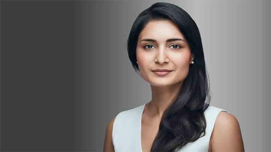 Swiss Pakistani executive Saadia Zahidi following her appointment as the first female director-general of the International Air Transport Association.
