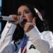Katy Perry reacts after the White House used her song Firework in a video showing US military strikes on Iran.
