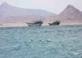 Oil tankers sailing through the Bab el-Mandeb Strait after Houthi attacks disrupted Red Sea shipping routes.