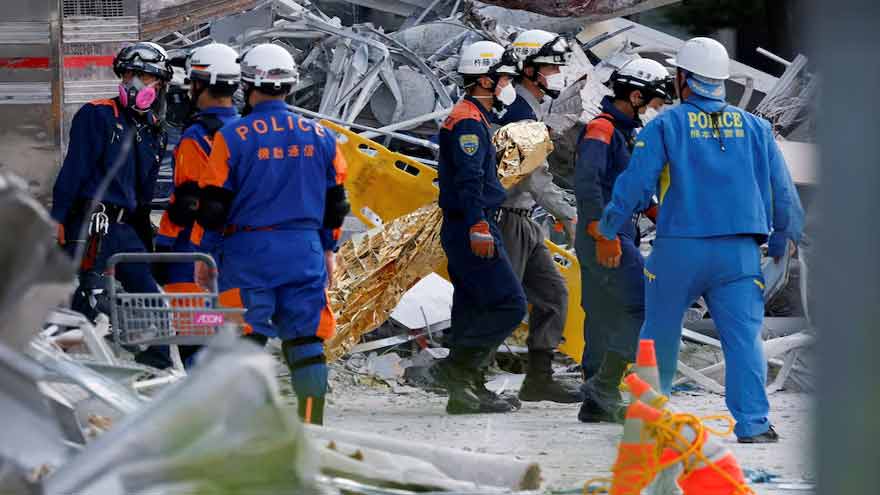 Industrial facilities in Kumamoto affected by a powerful earthquake that disrupted Japan's automotive and semiconductor supply chains.