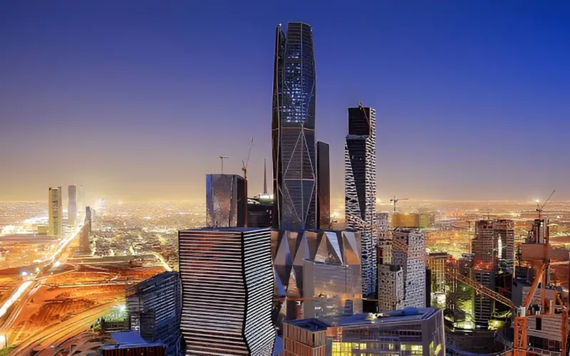 Riyadh skyline highlighting Saudi Arabia's rise in global foreign direct investment rankings