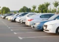 Vehicles on a road in Karachi after Sindh introduced compulsory third-party motor insurance for registered vehicles.