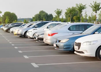 Vehicles on a road in Karachi after Sindh introduced compulsory third-party motor insurance for registered vehicles.