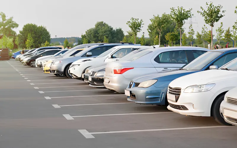 Vehicles on a road in Karachi after Sindh introduced compulsory third-party motor insurance for registered vehicles.