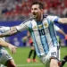 Lionel Messi celebrates after Argentina completed a 3-2 comeback win over Egypt in the FIFA World Cup 2026 Round of 16.