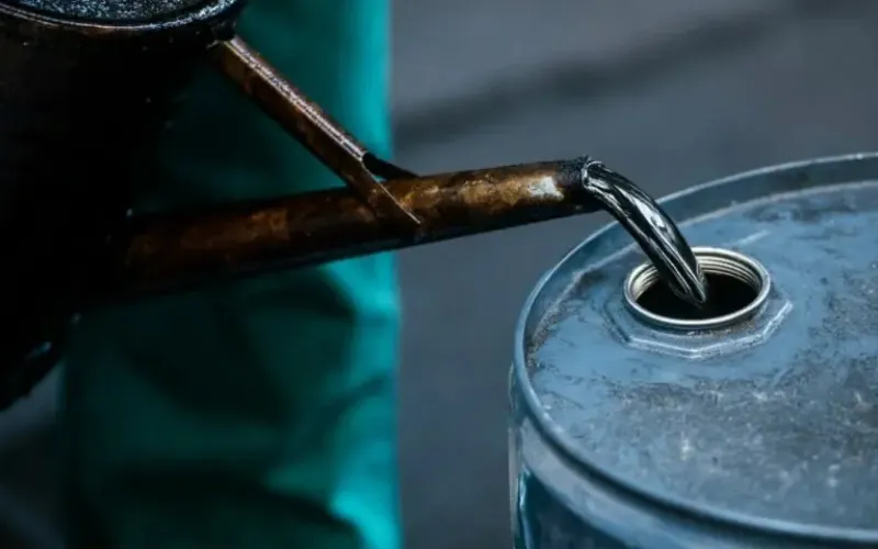 Fuel pumps at a petrol station in Pakistan following OGRA's latest revision of kerosene, petrol and diesel prices.