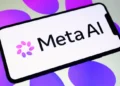 Meta logo displayed alongside Instagram branding following the withdrawal of its AI image-generation feature.