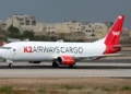 Cargo aircraft flight path before it disappeared from radar west of Karachi.